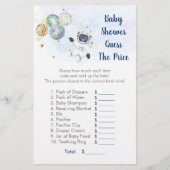 Astronaut Blue Gold Space raadt het prijsspel (Voorkant)