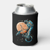 Astronaut BMX Moon Space Biker Blikjeskoeler (Blikje Voorkant)