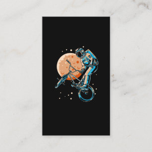 Astronaut BMX Moon Space Biker Visitekaartje