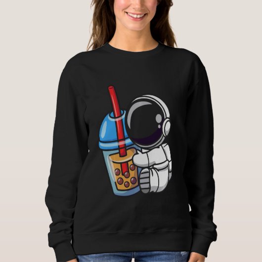 Astronaut Boba Bubble Tea Trui (Voorkant)