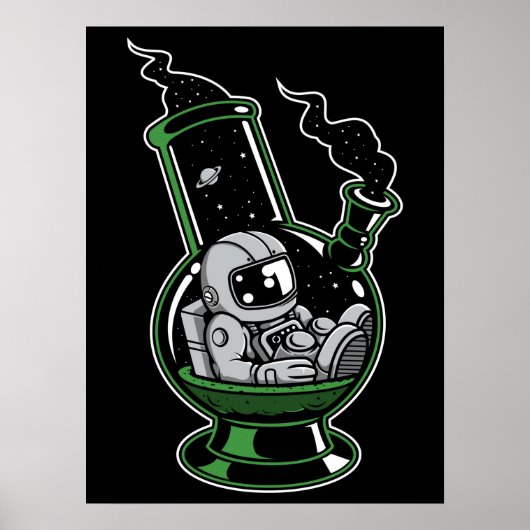 Astronaut Bong Poster (Voorkant)