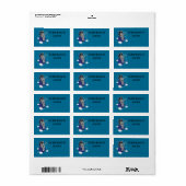 Astronaut Book Labels Aangepaste naam (Full Sheet)