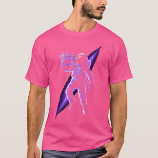 Astronaut Boombox Space Astronomy Galaxy T-shirt