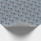 Astronaut Bowling Cadeaupapier (Hoek)