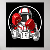Astronaut Boxing Poster (Voorkant)