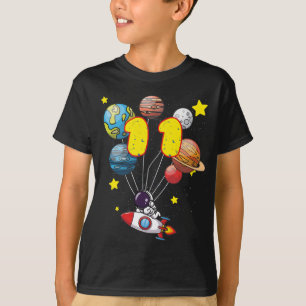 Astronaut Boy 11th Birthday Gift 11 Years Old Kind T-shirt