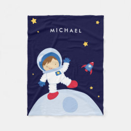Astronaut Boy Fleece Deken