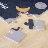 Astronaut Boy Outer Space Gepersonaliseerde Kinder Legpuzzel (Zijkant)