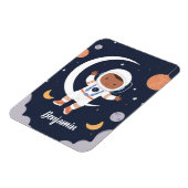 Astronaut Boy Outer Space Gepersonaliseerde Kinder Magneet (Linkerzijde)