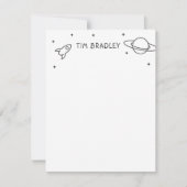 Astronaut Boy's Notitiekaartje (Voorkant)