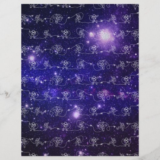 Astronaut Briefhoofd (Achterkant)