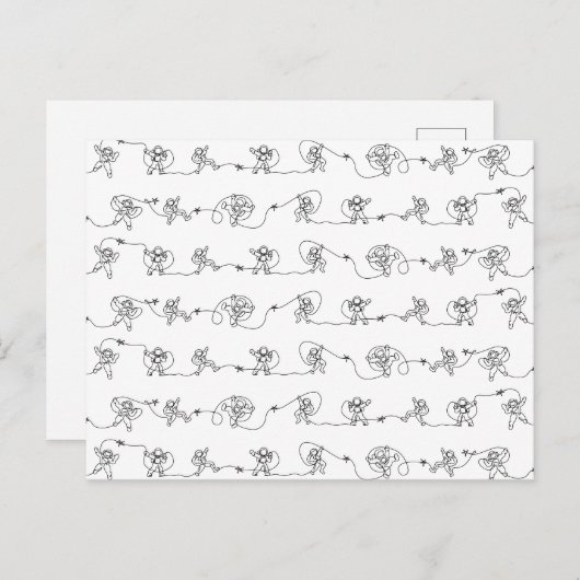 Astronaut Briefkaart (Voorkant / Achterkant)