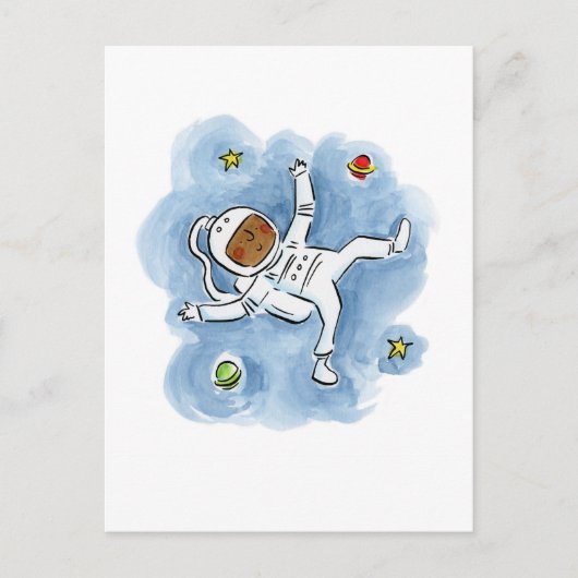 Astronaut Briefkaart (Voorkant)