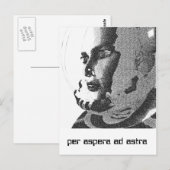 astronaut briefkaart (Voorkant / Achterkant)