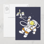 Astronaut Briefkaart (Voorkant / Achterkant)