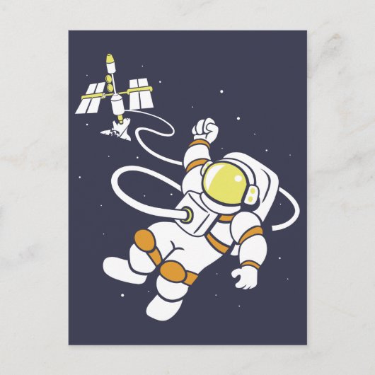 Astronaut Briefkaart (Voorkant)