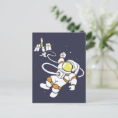 Astronaut Briefkaart (Staand voorkant)