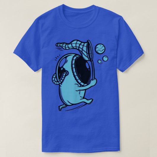 Astronaut Bubble Cartoon Space T-shirt (Design voorkant)