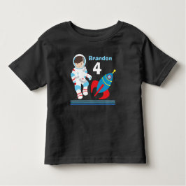 Astronaut buiten ruimte koele aangepaste verjaarda kinder shirts