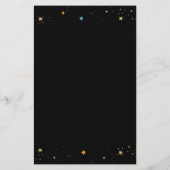 Astronaut Buitengheids Baby shower Bingo Game (Achterkant)