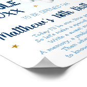 Astronaut Buitengheidstijd Capsule 1st Birthday Poster (Hoek)