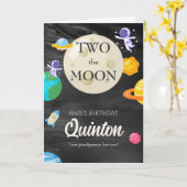 Astronaut Buitenruimte 2e verjaardag Kaart (Gele Bloem)