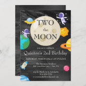 Astronaut Buitenruimte 2e verjaardag Kaart (Voorkant / Achterkant)