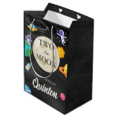 Astronaut Buitenruimte 2e verjaardag Medium Cadeauzakje (Achterkant Gekanteld)