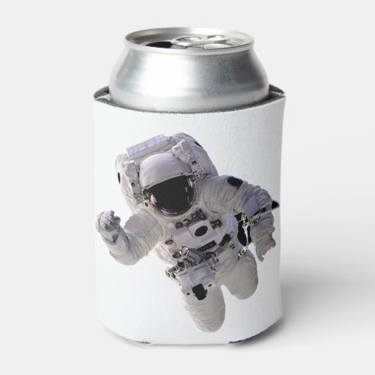 Astronaut Buitenruimte Blikjeskoeler (Blikje Voorkant)