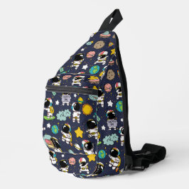 Astronaut Buitenruimte CartoonAstronaut Ruimtekaar Sling Bag