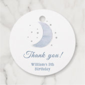 Astronaut Buitenruimte Dag Dank u Bedankjes Labels (Achterkant)