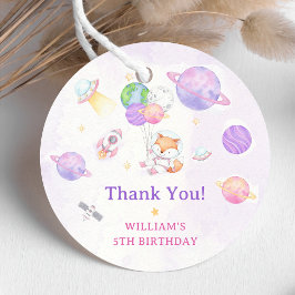 Astronaut Buitenruimte Dag Dank u Bedankjes Labels