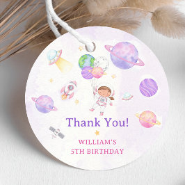 Astronaut Buitenruimte Dag Dank u Bedankjes Labels