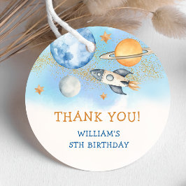 Astronaut Buitenruimte Dag Dank u Bedankjes Labels