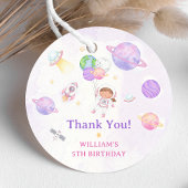 Astronaut Buitenruimte Dag Dank u Bedankjes Labels