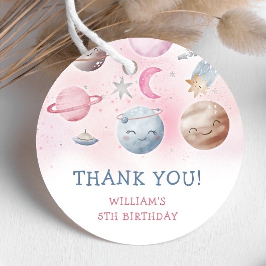 Astronaut Buitenruimte Dag Dank u Bedankjes Labels