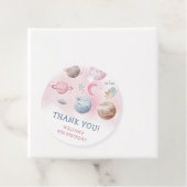 Astronaut Buitenruimte Dag Dank u Bedankjes Labels (In situ)