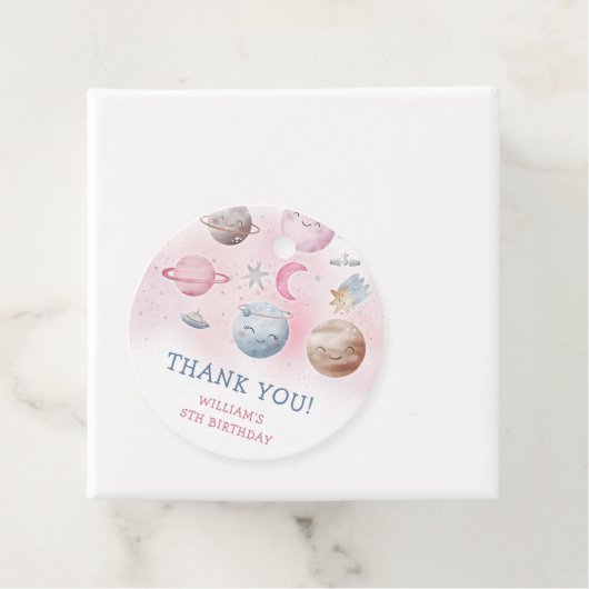 Astronaut Buitenruimte Dag Dank u Bedankjes Labels (In situ)