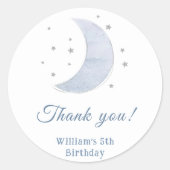 Astronaut Buitenruimte Dag Dank u Ronde Sticker (Voorkant)