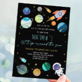 Astronaut Buitenruimte eerste verjaardag Kaart