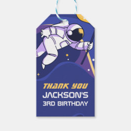 Astronaut Buitenruimte Kinderen van Birthday Favor Cadeaulabel