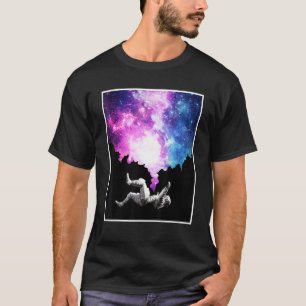 Astronaut Buitenruimte Melkweg Kosmisch Heelal Ast T-shirt