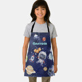 Astronaut Buitenruimte Planeet Kinder Schort (Insitu)
