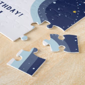 Astronaut Buitenruimte Raket Schip Jigzaag Puzzle Legpuzzel (Zijkant)