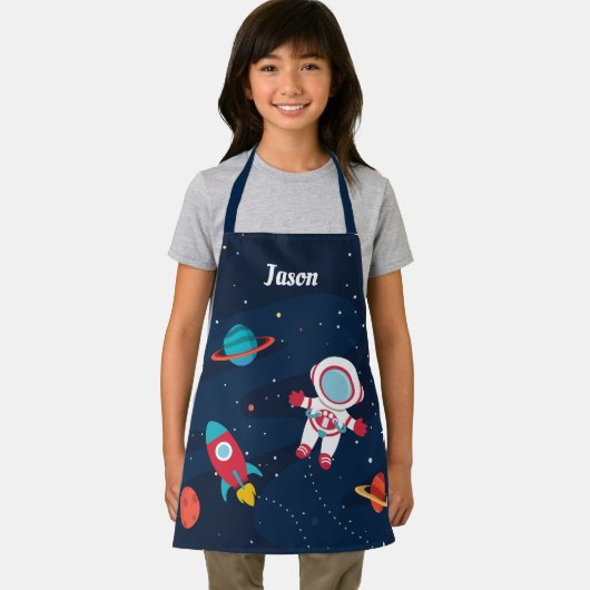 Astronaut Buitenruimte Raketschip op maat Schort (Insitu)