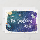 *~* Astronaut Buitenruimte Rocket Baby shower Kaart (Voorkant)