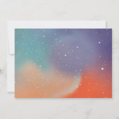 Astronaut Buitenruimte Rocket Shiket Birthday Foto Kaart (Achterkant)