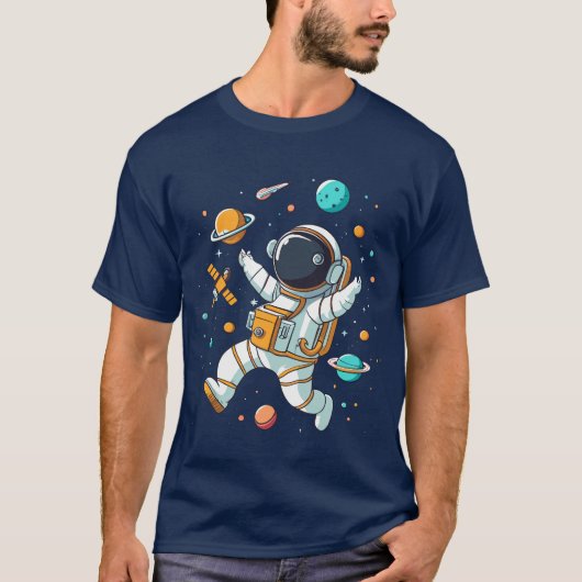 Astronaut - Buitenruimte T-shirt (Voorkant)