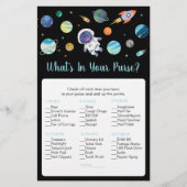 Astronaut buitenruimte Wat zit er in je paarse spe (Voorkant)