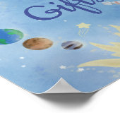 Astronaut Buitenruimtecentrales Kaarten en cadeaut Poster (Hoek)